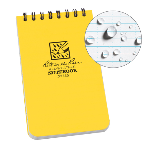 Pocket Top-Spiral Notebook, Soft Cover, Yellow, 100 Pages, 3" W x 5" L Distribution Jean Lapalme