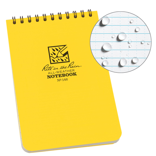 Pocket Top-Spiral Notebook, Soft Cover, Yellow, 100 Pages, 4" W x 6" L Distribution Jean Lapalme