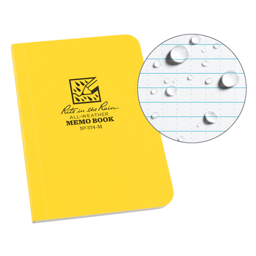 Memo Book, Soft Cover, Yellow, 112 Pages, 3-1/2" W x 5" L Distribution Jean Lapalme