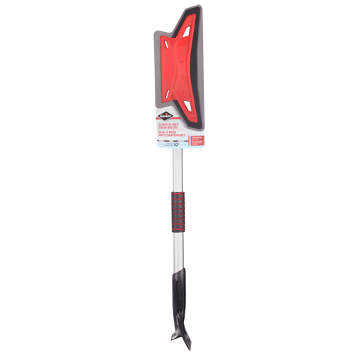 Scratch-Free Snow Blade, Telescopic, EVA Foam Blade, 52" Long, Red Distribution Jean Lapalme