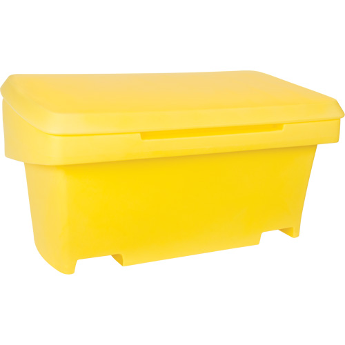 Contenant de rangement robuste pour l'ext&eacute;rieure pour sel et sable, 24" x 48" x 24", 10 pi³, Jaune Distribution Jean Lapalme