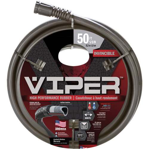 Tuyau haute performance Viper, Caoutchouc, 5/8" dia x 50' Distribution Jean Lapalme