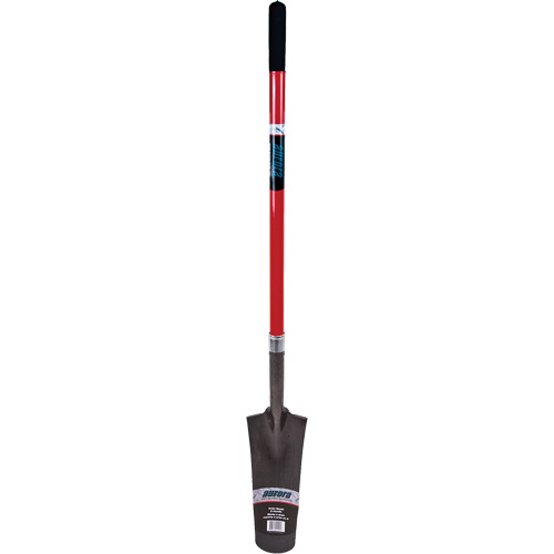Pelle &agrave; drain robuste, Acier au carbone, Lame 16" x 6", 45" lo, Manche Droit Distribution Jean Lapalme