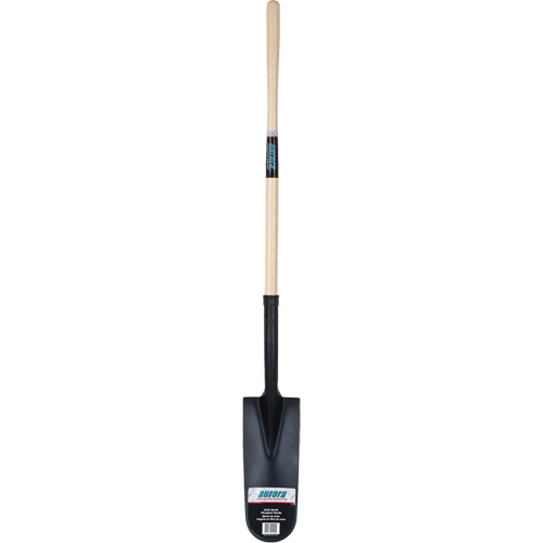 Pelle &agrave; drain, Acier durci, Lame 14" x 6", 46" lo, Manche Droit Distribution Jean Lapalme