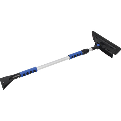 Brosse &agrave; neige, T&eacute;lescopique, lame Mousse de CAV/E, 48" Longueur, Noir/Bleu Distribution Jean Lapalme