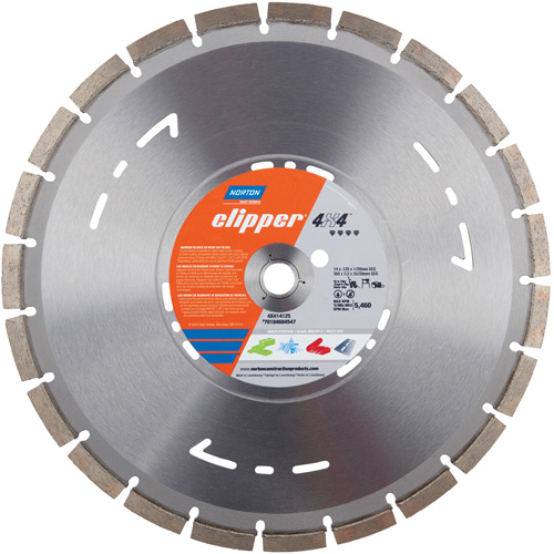 Lame circulaire segment&eacute;e polyvalente pour coupes &agrave; sec &agrave; vitesse &eacute;lev&eacute;e Clipper 4X4 Distribution Jean Lapalme
