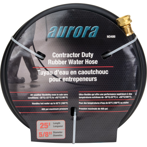 Contractor Duty Rubber Hose, Rubber, 5/8" dia. x 25' Distribution Jean Lapalme