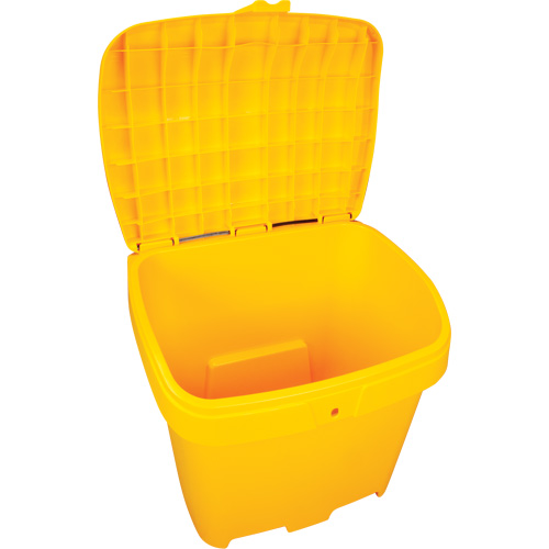 Salt & Sand Storage Bins, With Hasp, 21" x 27" x 26", 4.24 cu. ft., Yellow Distribution Jean Lapalme