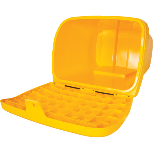 Salt & Sand Storage Bins, With Hasp, 21" x 27" x 26", 4.24 cu. ft., Yellow Distribution Jean Lapalme