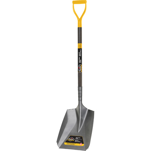 Serrated Snow Shovel, Tempered Steel Blade, 11-7/10" Wide, D-Grip Handle Distribution Jean Lapalme