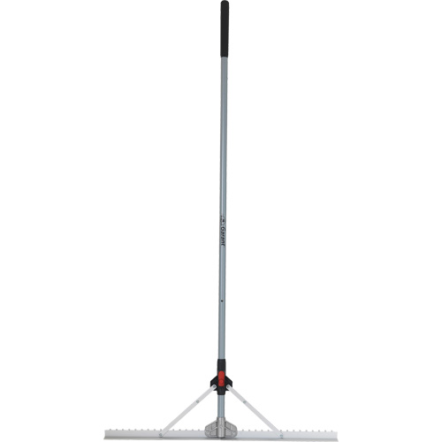 R&acirc;teau &agrave; niveler pour am&eacute;nagement paysager avec t&ecirc;te pliante, Manche Fibre de verre, 36" la, Lame Aluminium Distribution Jean Lapalme
