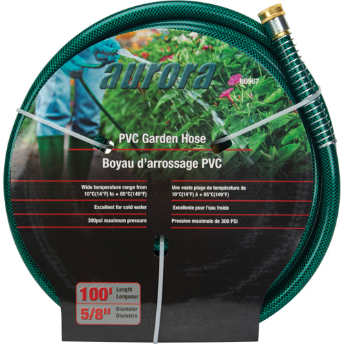 Tuyau de jardin, PVC, 5/8" dia x 100' Distribution Jean Lapalme