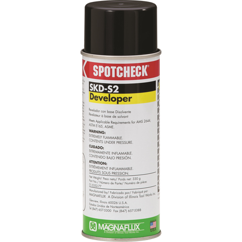 Spotcheck&reg; SKD-S2 Solvent Developer, Aerosol Can Distribution Jean Lapalme