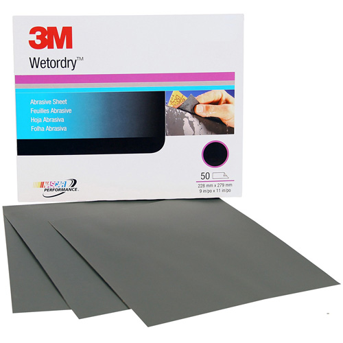 Feuille abrasive Imperiale, 9" x 11", Grain 1200, Carbure de silicium Distribution Jean Lapalme
