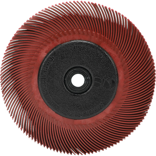 RADIAL BRISTLE BRUSH T-C6" With  ADAPTOR 220, Ceramic, 220 Grit, 6" Dia. Distribution Jean Lapalme