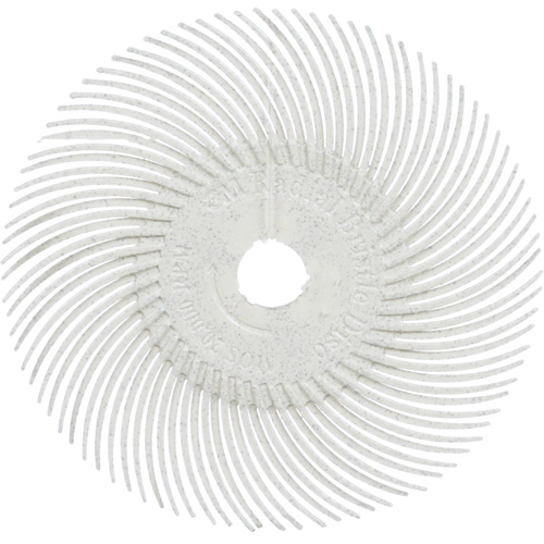 Meule en soie radiale Scotch-Brite, Oxyde d'aluminium, Grain 120, 3" dia. Distribution Jean Lapalme