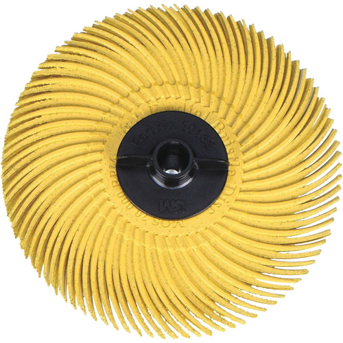 Meule en soie radiale Scotch-Brite, Oxyde d'aluminium, Grain 80, 3" dia. Distribution Jean Lapalme