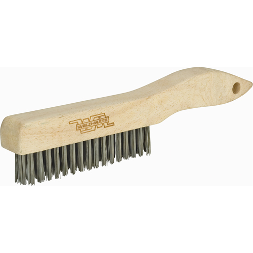 Shoe Handle Industrial-Duty Scratch Brush, Stainless Steel, 3 x 16 Wire Rows, 10-1/2" Long Distribution Jean Lapalme