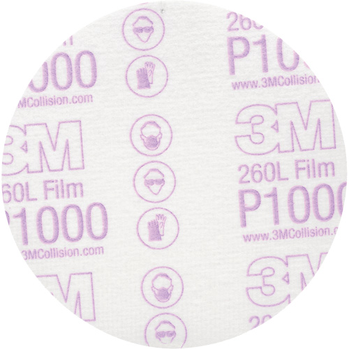 Hookit Finishing Film Disc, 5" Dia., P1000 Grit, Aluminum Oxide Distribution Jean Lapalme
