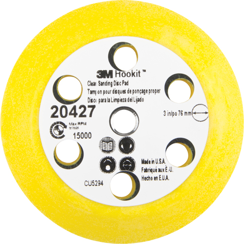 Ensemble pour disque de ponçage net Hookit, dia 3" Distribution Jean Lapalme