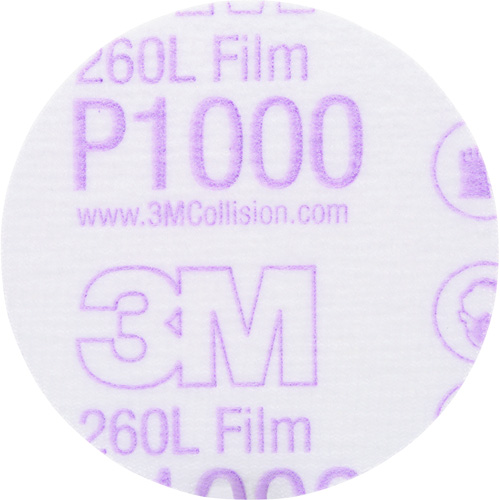 Gold Hookit Disc, 3" Dia., P1000 Grit, Aluminum Oxide, C-Weight Distribution Jean Lapalme