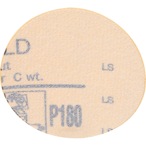 Gold Hookit Disc, 3" Dia., P180 Grit, Aluminum Oxide, C-Weight Distribution Jean Lapalme