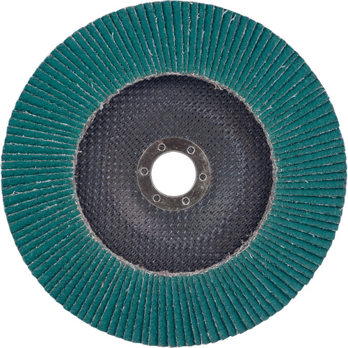 Flap Disc 577F, 7" x 5/8"-11, Type 27, 36 Grit, Zirconia Alumina Distribution Jean Lapalme