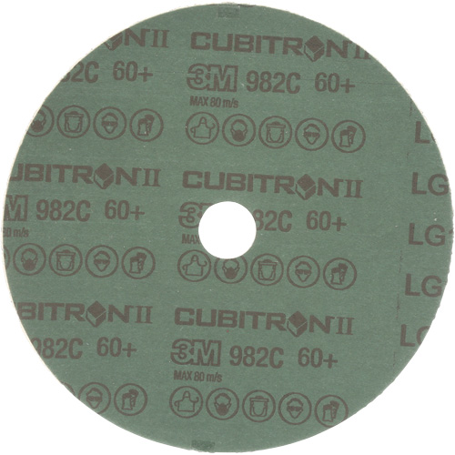 Cubitron II Fibre Discs - 982C, Ceramic Grain, 60+, 7" Dia x 7/8" Arbor Distribution Jean Lapalme