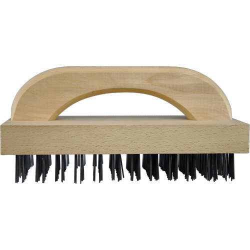 Brosses bloc de boucher &agrave; fils plats, Fil en acier plat, 8 x 12 rangs de fils, Longueur 9" Distribution Jean Lapalme