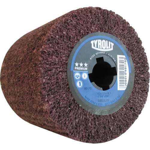 Pro-Line Surface Conditioning Drum, 4" Dia. x 4" W, 3/4" Arbor, Medium Grit, Aluminum Oxide Distribution Jean Lapalme
