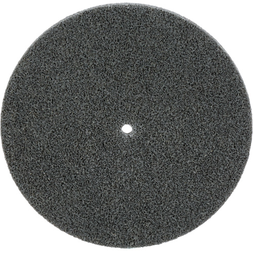 Meule unitaris&eacute;e EXL Scotch-Brite, 5" x 1/4", Arbre de 1/4", Grain de Fin, Carbure de silicium Distribution Jean Lapalme