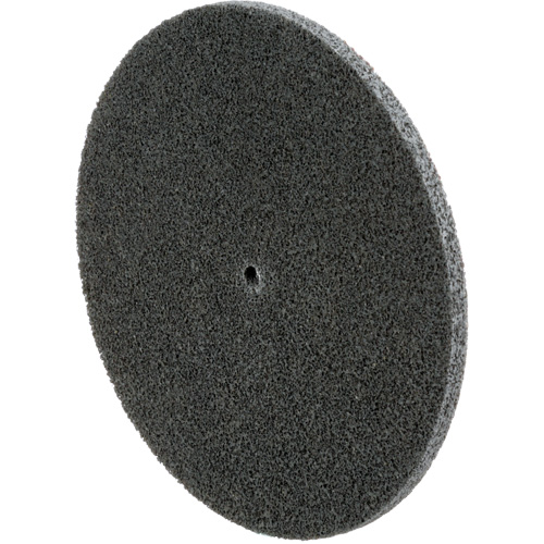 Scotch-Brite EXL Unitized Wheel, 6" x 1/4", 1/4" Arbor, Fine Grit, Silicon Carbide Distribution Jean Lapalme