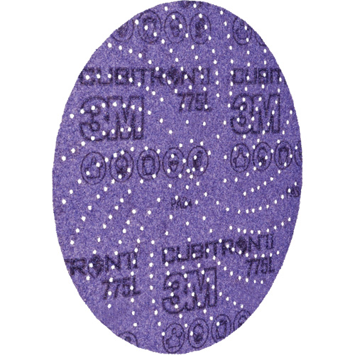 Disque abrasif 775L Cubitron II Hookit, dia 5", Grain 80+, C&eacute;ramique, Poids F Distribution Jean Lapalme