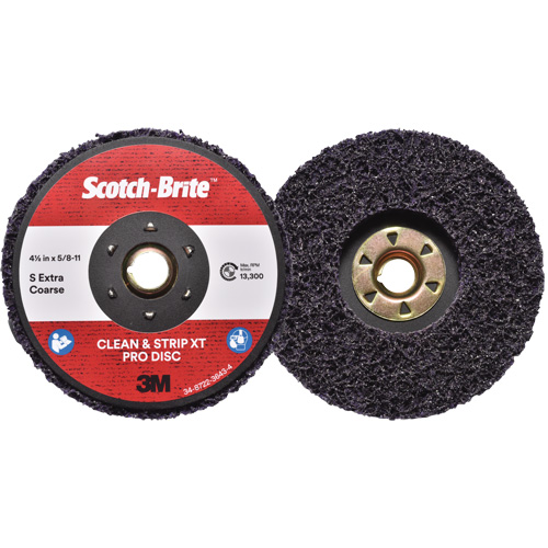 Scotch-Brite Clean & Strip XT Pro Disc, 4-1/2" Dia., Extra Coarse Grit, Silicon Carbide Distribution Jean Lapalme