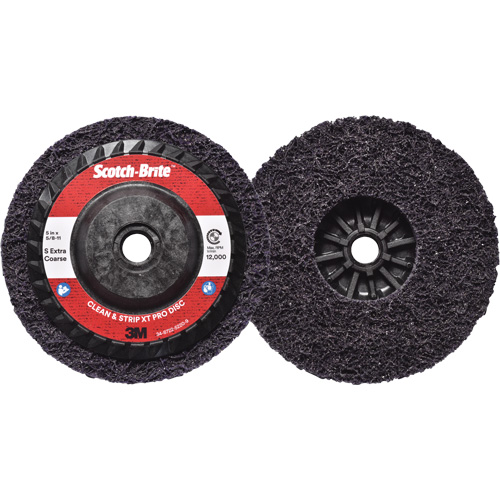 Disque  Clean and Strip  XT Pro Scotch-Brite, 5" dia., Grain Extra grossier, Carbure de silicium Distribution Jean Lapalme
