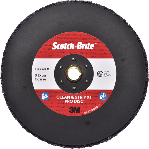 Scotch-Brite Clean & Strip XT Pro Disc, 7" Dia., Extra Coarse Grit, Silicon Carbide Distribution Jean Lapalme