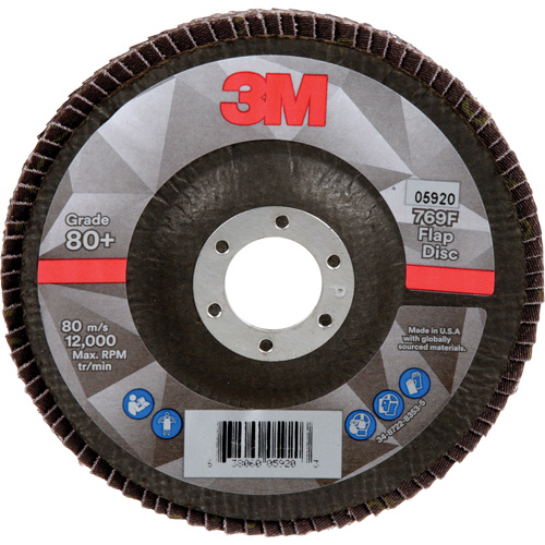 769F Flap Disc, 5" x 7/8", Type 29, 80+ Grit, Ceramic Distribution Jean Lapalme