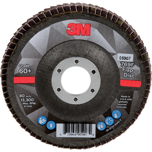 Disque &agrave; lamelles &agrave; changement rapide 769F, 4-1/2" x 7/8", Type 29, Grain 60+, C&eacute;ramique Distribution Jean Lapalme