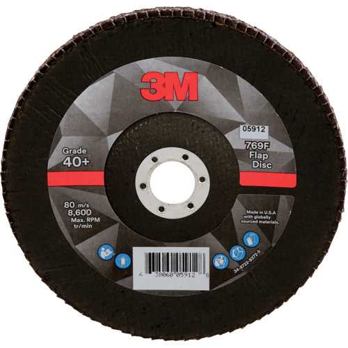 769F Quick Change Flap Disc, 7" x 7/8", Type 29, 80+ Grit, Aluminum Oxide/Ceramic Distribution Jean Lapalme