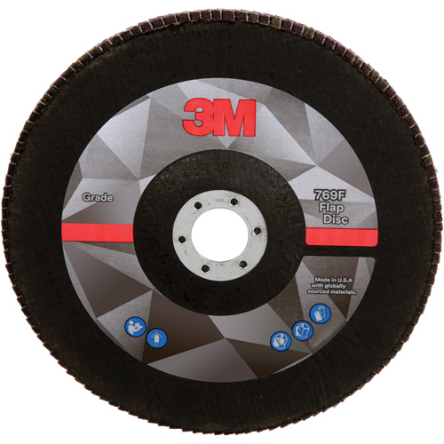 769F Quick Change Flap Disc, 7" x 5/8"-11, Type 27, 40+ Grit, Aluminum Oxide/Ceramic Distribution Jean Lapalme