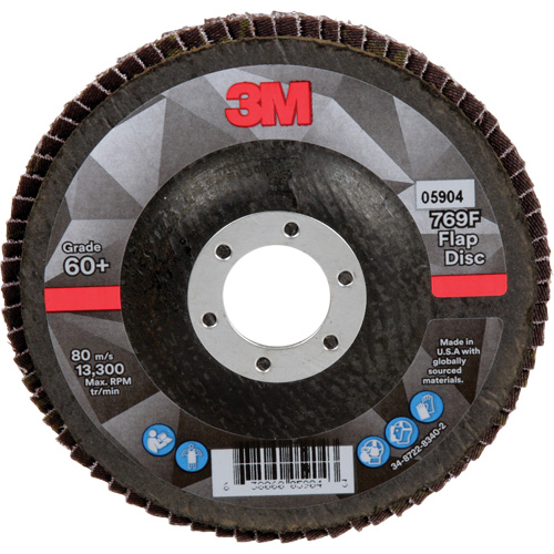 769F Quick Change Flap Disc, 4-1/2" x 7/8", Type 27, 60+ Grit, Ceramic Distribution Jean Lapalme