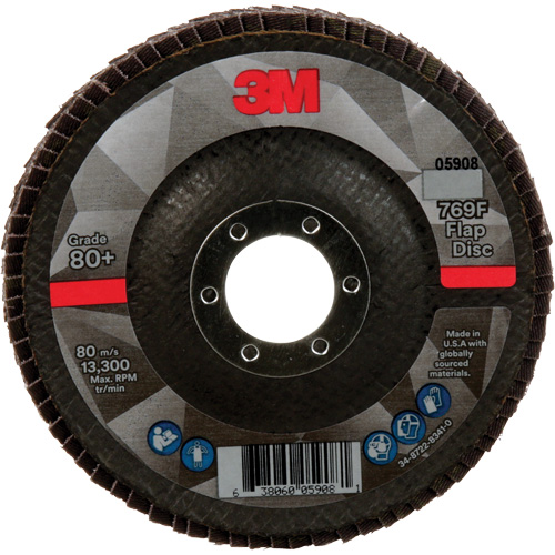 Disque &agrave; lamelles &agrave; changement rapide 769F, 4-1/2" x 7/8", Type 29, Grain 80+, C&eacute;ramique Distribution Jean Lapalme