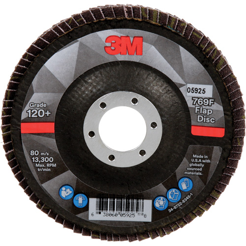 769F Quick Change Flap Disc, 4-1/2" x 7/8", Type 29, 120+ Grit, Ceramic Distribution Jean Lapalme