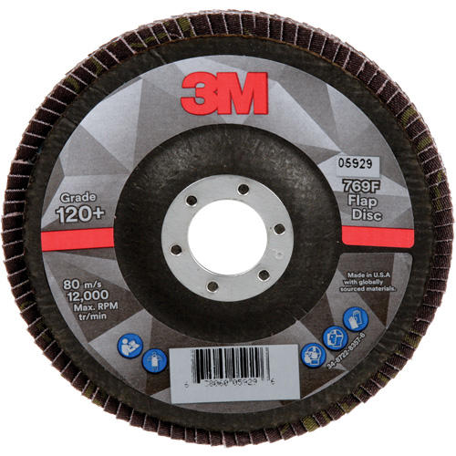 769F Quick Change Flap Disc, 5" x 7/8", Type 29, 120+ Grit, Ceramic Distribution Jean Lapalme