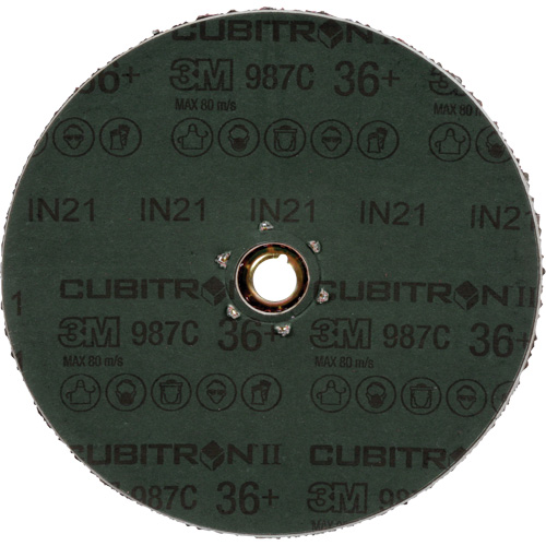 Cubitron II 987C Fibre Disc, Ceramic, 36+, 4-1/2" Dia Distribution Jean Lapalme