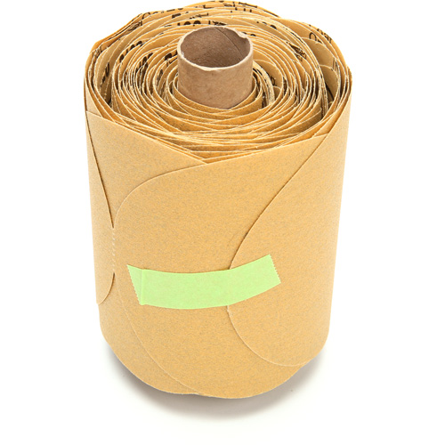 Rouleau de disques dor&eacute;s 216U Stikit, Oxyde d'aluminium, 5" la x 52' lo, Grain P120 Distribution Jean Lapalme