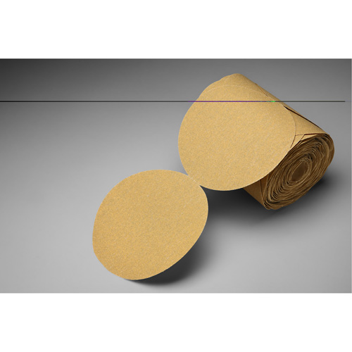 Stikit Gold Paper Disc Roll, 6" Dia., P150 Grit, Aluminum Oxide Distribution Jean Lapalme