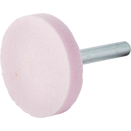 Vitrified Bond Mounted Point, W235, Aluminum Oxide, 1-1/2" Dia., 1/4" L, 80 Grit Distribution Jean Lapalme