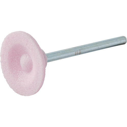 Vitrified Bond Mounted Point, B81, Aluminum Oxide, 3/4" Dia., 3/16" L, 80 Grit Distribution Jean Lapalme