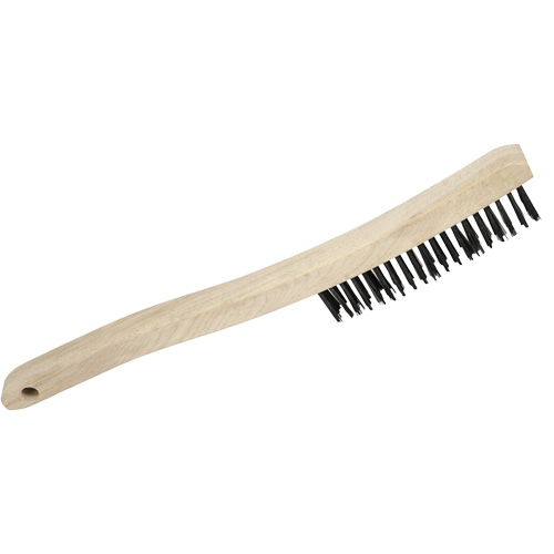 3LH Hand Scratch Brush, Carbon Steel, 3 x 19 Wire Rows, 13-3/4" Long Distribution Jean Lapalme